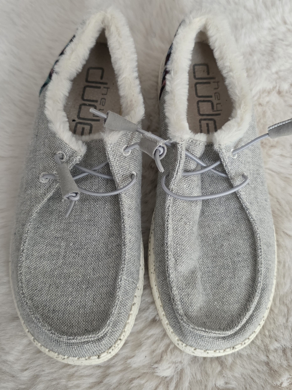 WEN Light Gray Cozy-Lined Women's Casual Slip-Ons